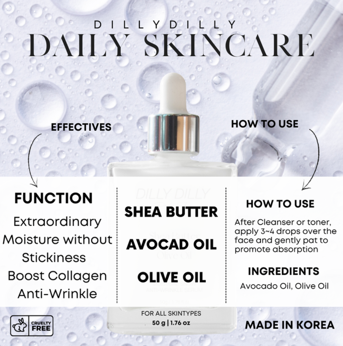 Daily Skin Moisture SNOW Anti-Wrinkle Serum