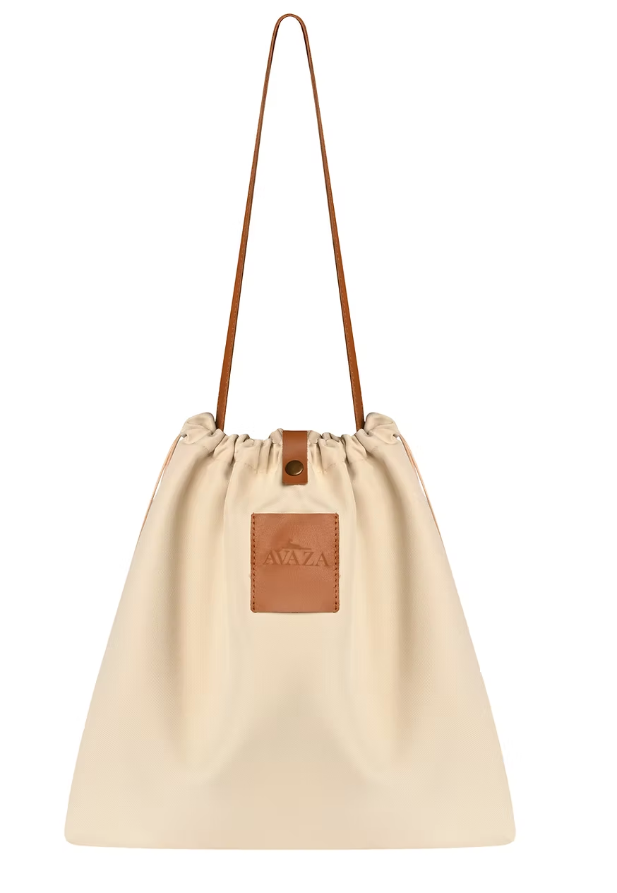 Foldable Bag with Leather